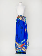 Load image into Gallery viewer, Vintage Tropical Print Wrap Sarong Dress
