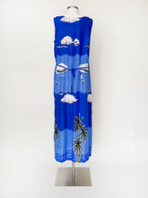 Load image into Gallery viewer, 90&#39;s Cloudy Beach Scene Maxi Dress - Size M
