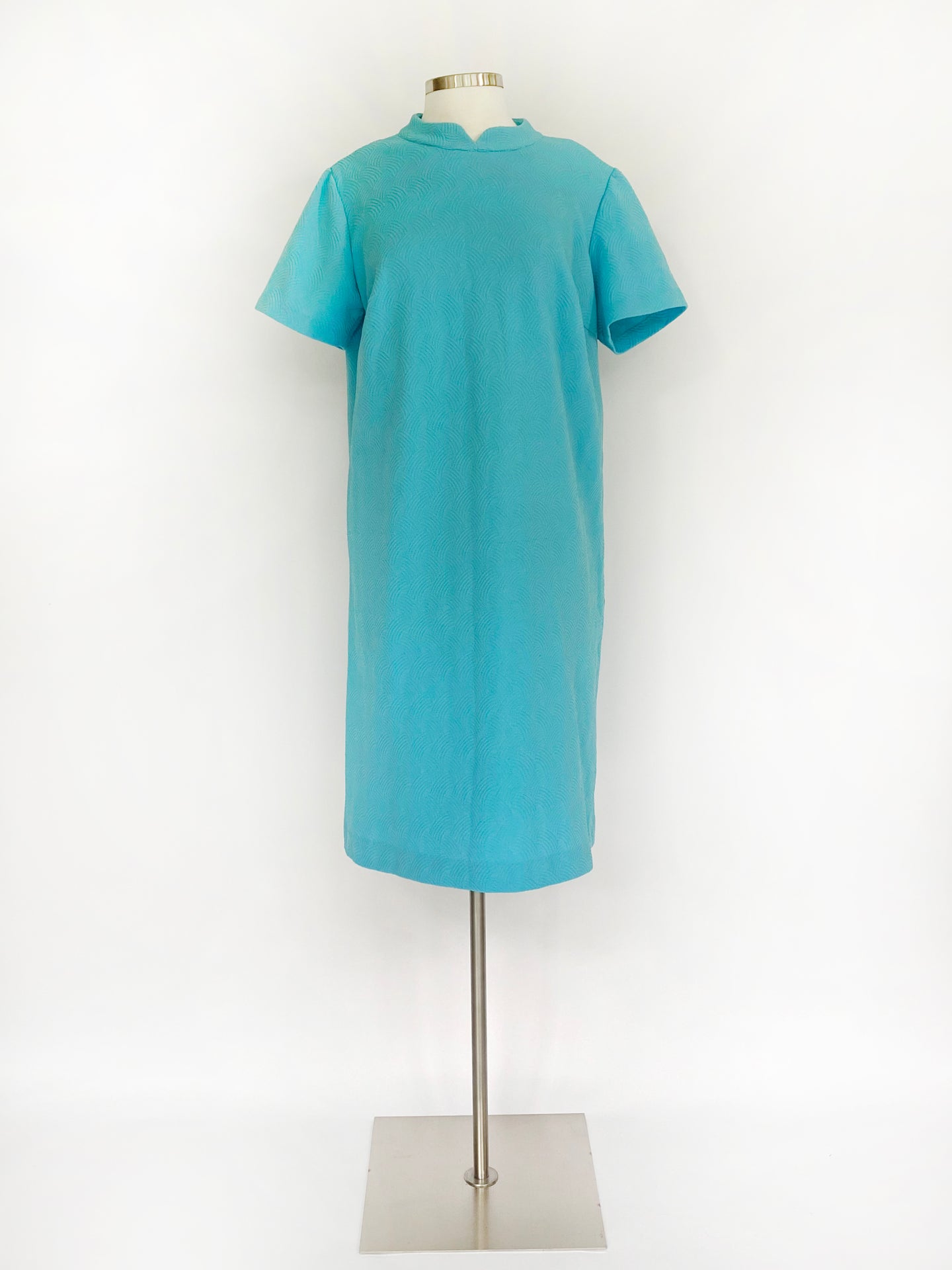 vintage aqua mod shift dress